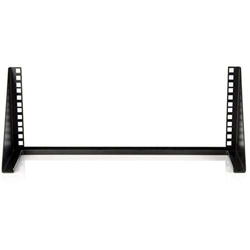 StarTech.com 4U Wall Mount Patch Panel Bracket - 19 inch Steel Vertical Mounting Rack for Network and Data Equipment, TAA (RK419WALLV)