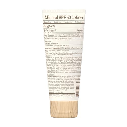 Sun Bum Baby Bum SPF 50 Sunscreen Lotion with Mineral UVA/UVB Face and Body Protection for Sensitive Skin - Fragrance Free - Travel Size - 3 FL OZ