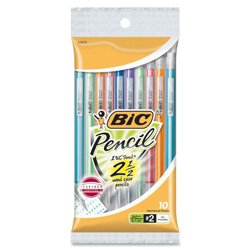 BIC Xtra Sparkle Mechanical Pencil, Colorful Barrel, Medium Point (0.7 mm), 10-Count