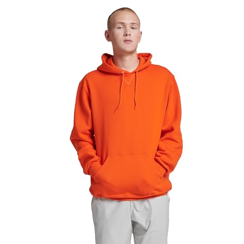 Russell Athletic Men's Dri Power Hooded Pullover Sweatshirt, Burnt Orange, X-Large