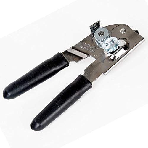 EZ-DUZ-IT Deluxe Can Opener with Black Grips
