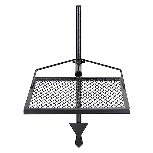 VEVOR Swivel Campfire Grill, Fire Pit Grill Grate over Fire Pits, Heavy Duty Steel Grill Grates, 360° Adjustable Open Fire Outdoor Cooking Equipment, Portable Camp Fire Racks for Camping Outdoor BBQ