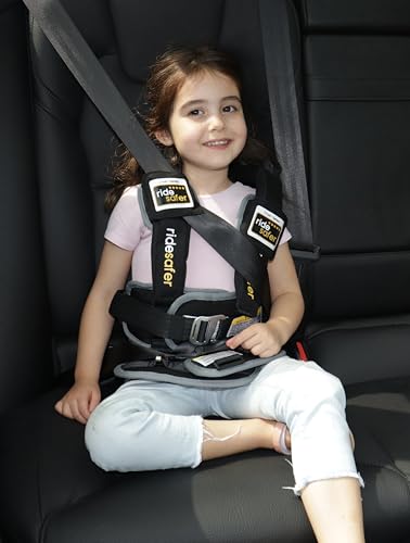 RideSafer - Small Black, Lightweight, Compact, Portable Car Seat - Perfect for Travel and Everyday Child Safety