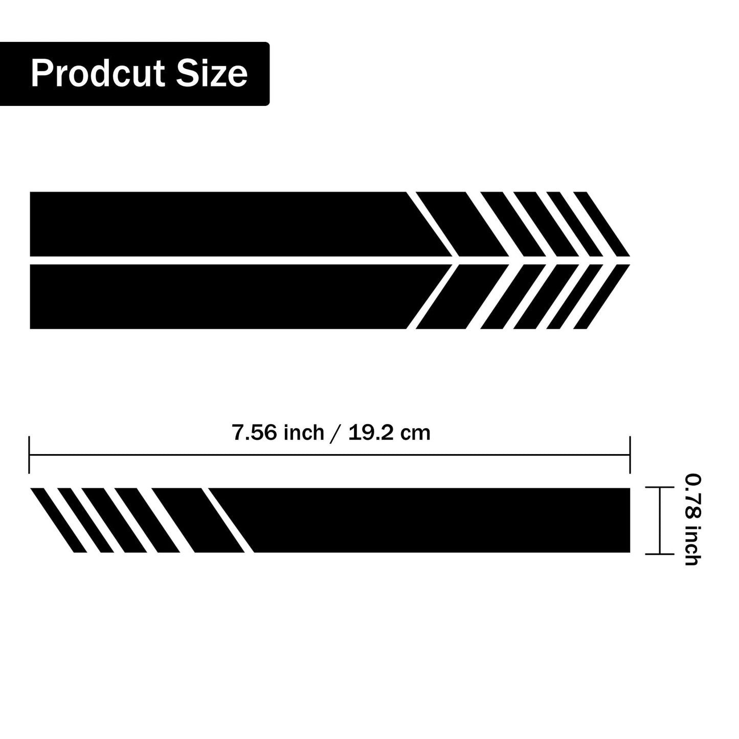 SINGARO Car Exterior Accessories Rear View Mirror Stickers Decor Car Body Sticker Vinyl 4pcs (Black)