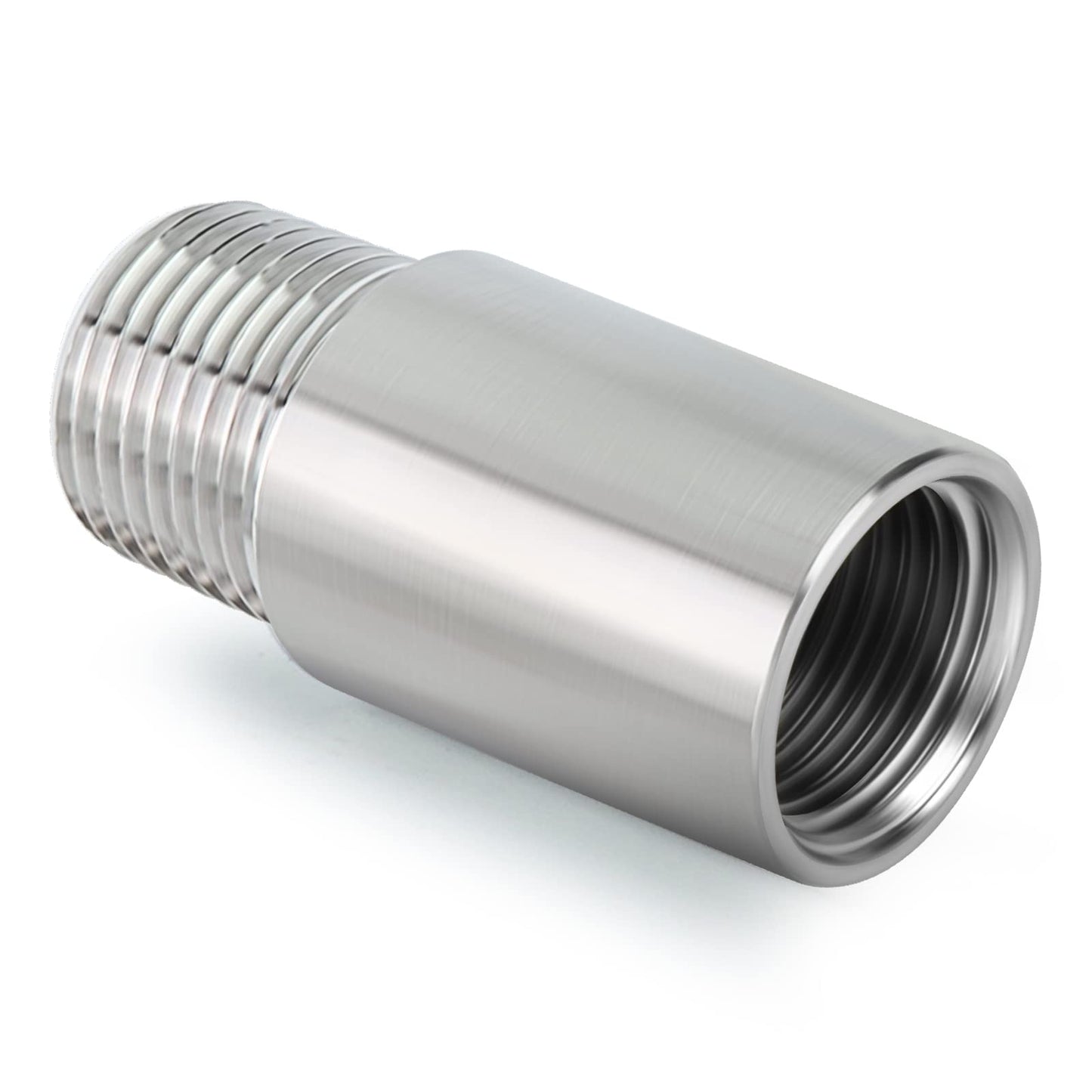 TAISHER 2PCS Stainless Steel Pipe Fittings, 1/2" NPT Male x 1/2" NPT Female Threaded, 2" Length Nipple Cast Pipe