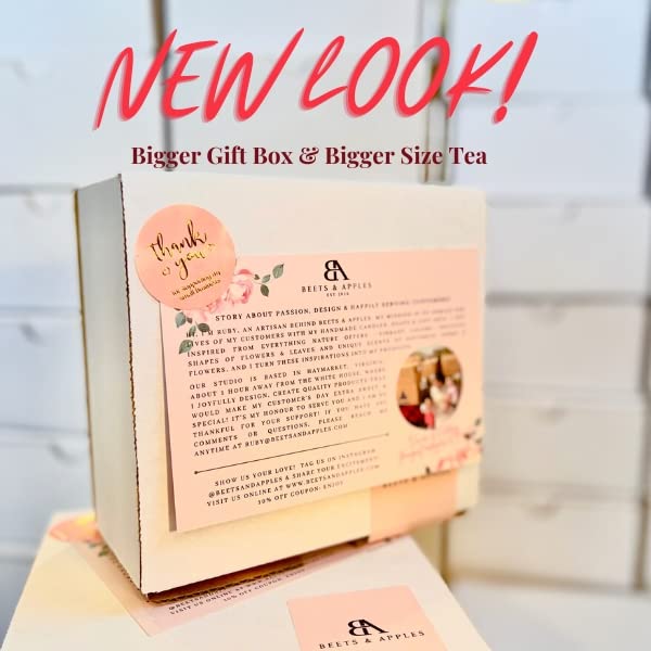 Beets and Apples Happy Birthday Gift Basket, Birthday Spa Gift Baskets for Women, Organic Spa Gift Set, Self Care Gift Basket for Birthday Gifts, Handmade in USA Unique Birthday Gifts Relaxation Gift (Happy B-Day)