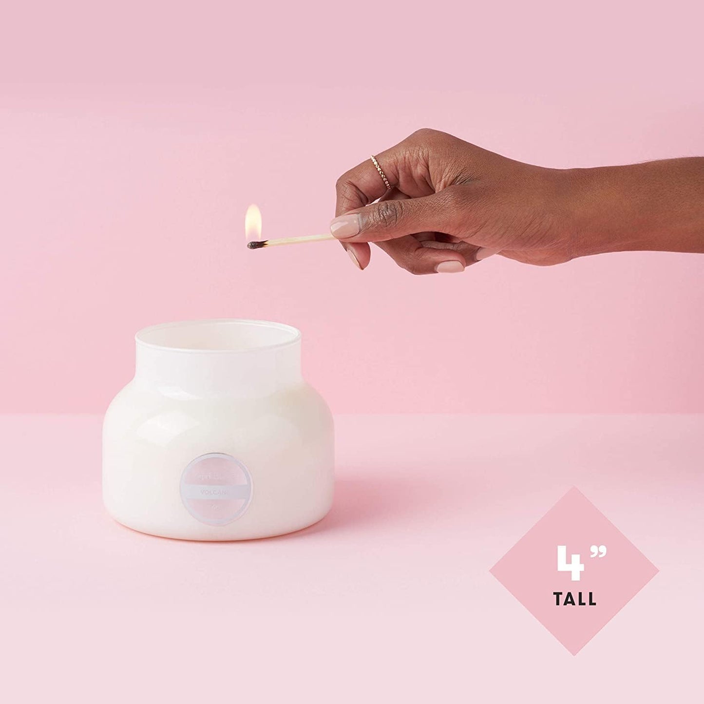 Capri Blue Volcano Scented Candles - Luxury Glass Jar Candles for Home Scented with Tropical Fruit & Sugared Citrus - Soy Wax Blend - Capri Blue Volcano - White Color (19 oz)