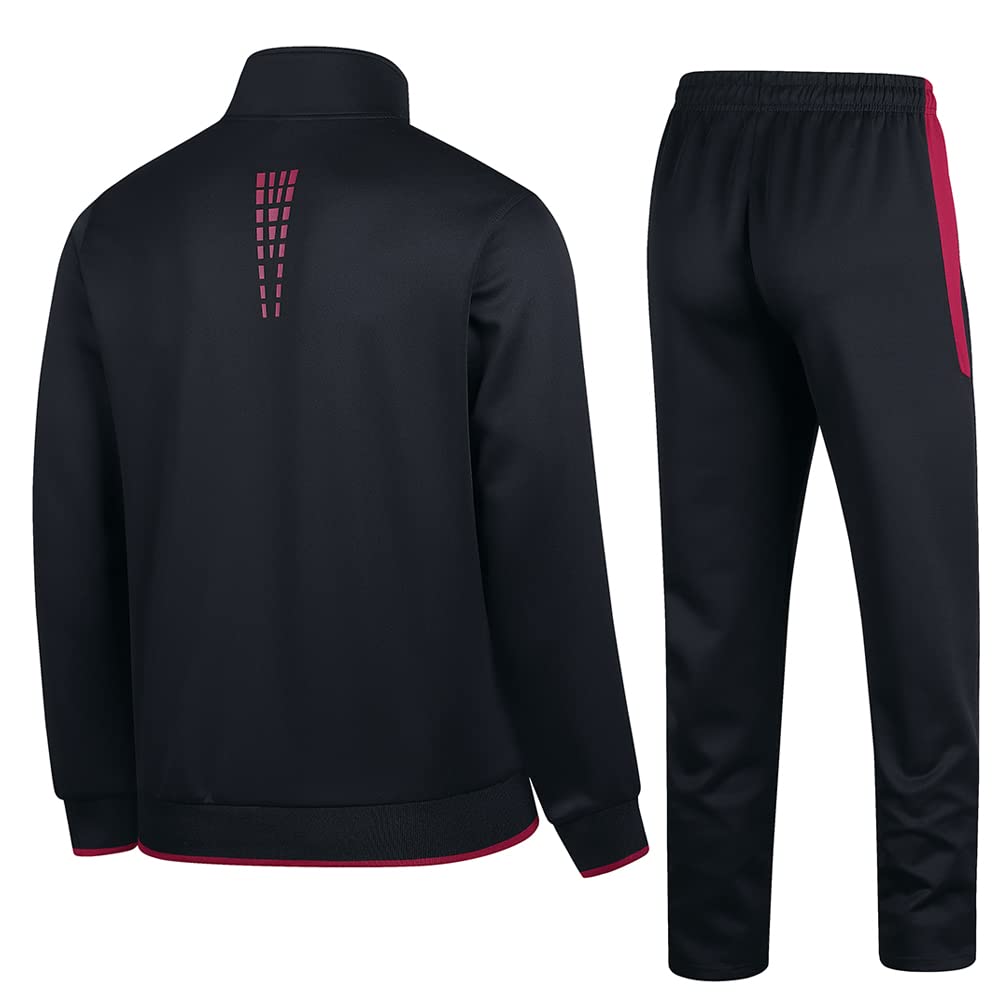 PUMPITU Men's Casual Athletic Tracksuit Long Sleeve Sweatsuit Set Full Zip Running Sports Jacket and Pants 2 Piece Outfits