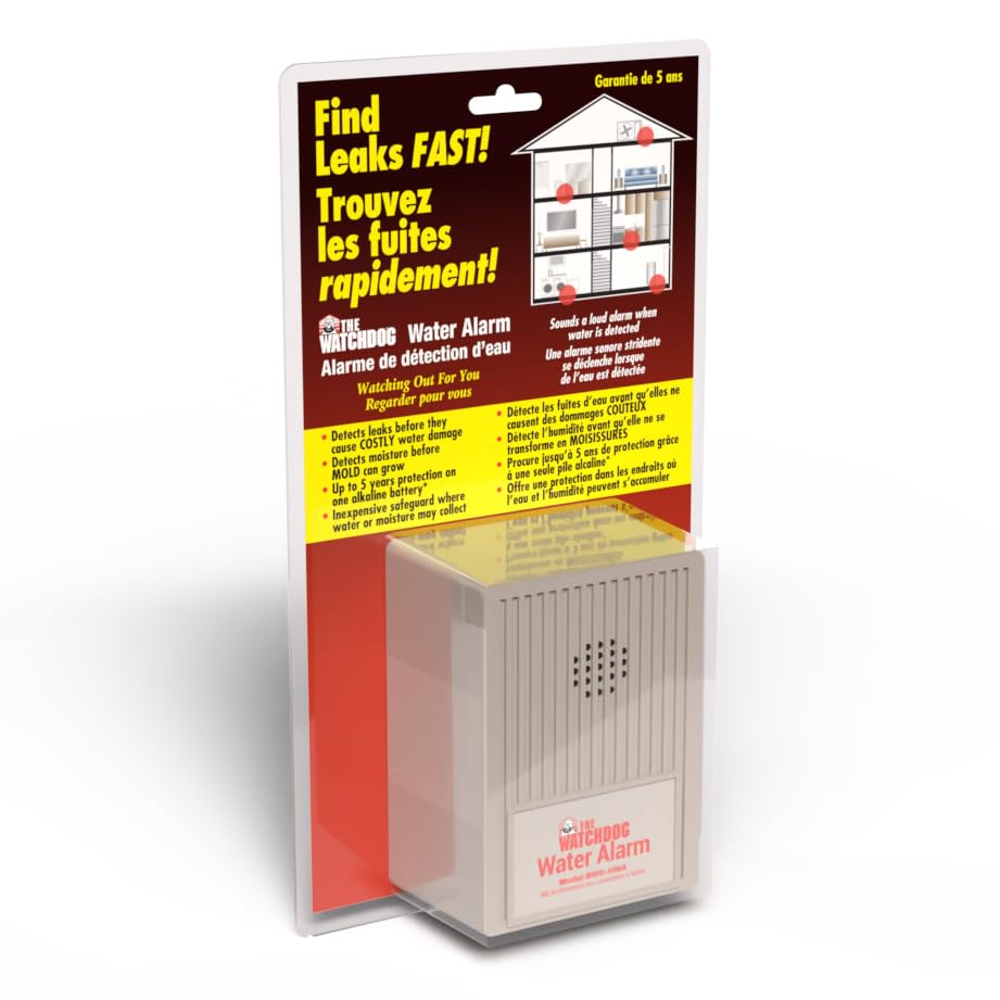 THE BASEMENT WATCHDOG Model BWD-HWA 110 dB Battery Operated Water Alarm