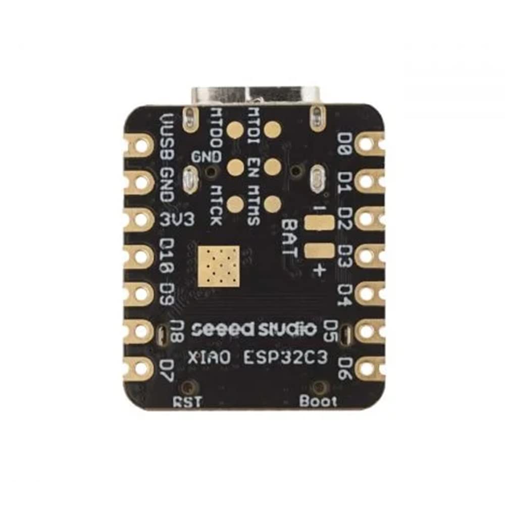 Seeed Studio XIAO ESP32C3 - Tiny MCU Board with Wi-Fi and BLE for IoT Controlling Scenarios. Microcontroller with Battery Charge, Power Efficient, and Rich Interface for Tiny Machine Learning. …
