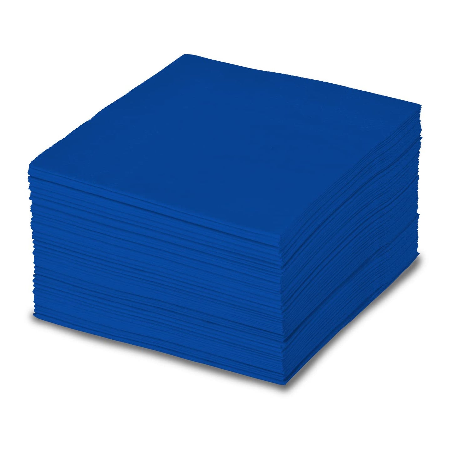 Cocktail Napkins 3-ply 80PCS Blue Beverage Napkin Disposable Paper Cocktail Napkins Dinner Napkins for Birthday Graduation Party Restaurant Bar Picnic