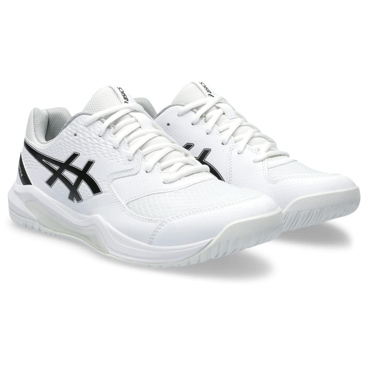 ASICS Men's Gel-Dedicate 8 Tennis Shoes, 11, White/Black