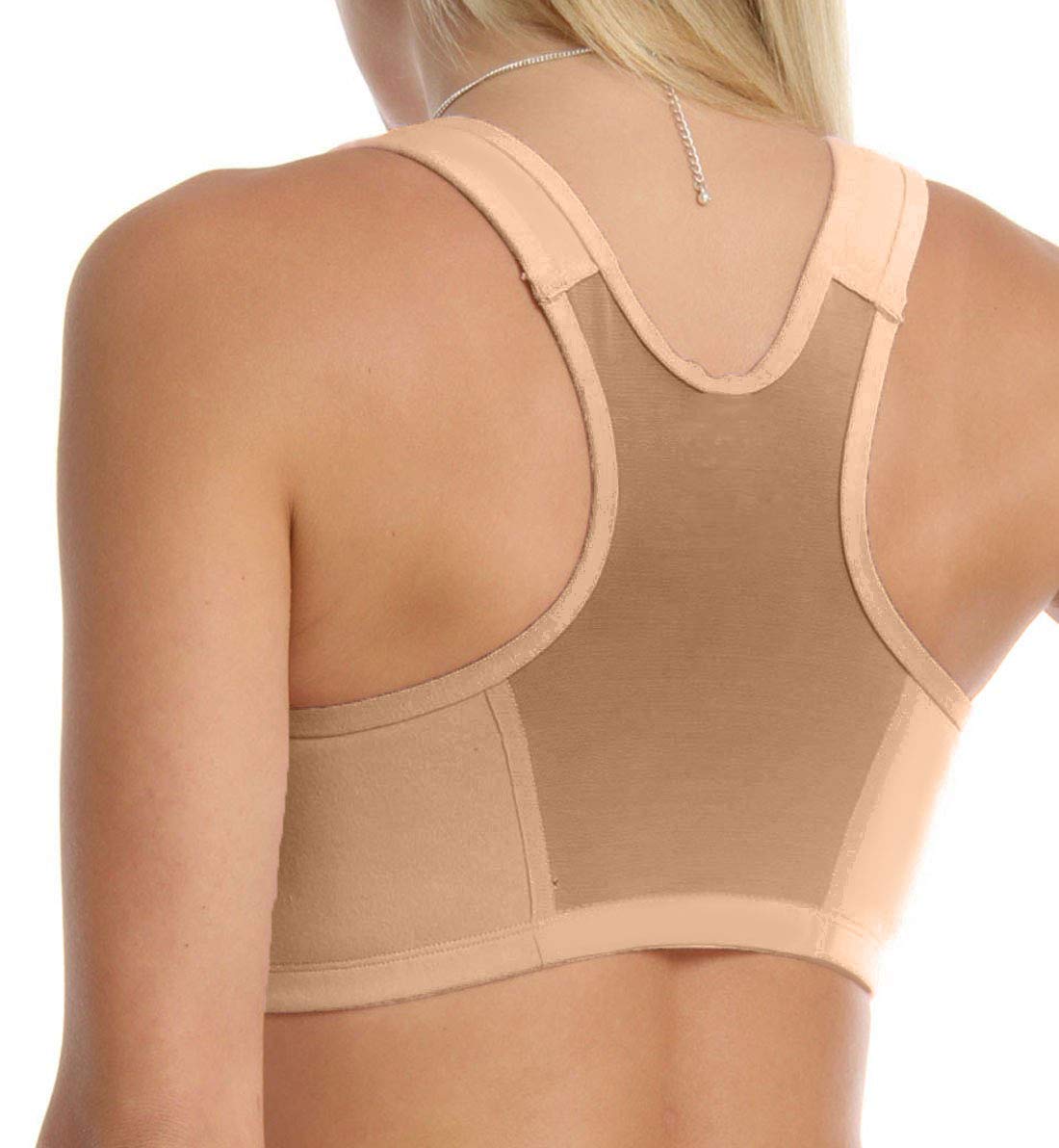 Valmont Zip-Front Sports Bra Oat, 42H/I