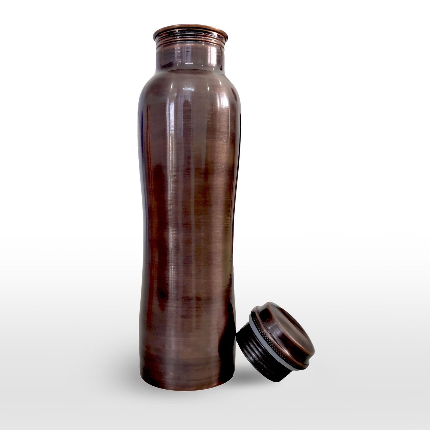 PRURA Sea Creature Printed Copper Water Bottle 32 oz - Leak Proof Ayurvedic Drinkware Copper Vessel for Sports, Gym, Outdoors, Yoga, Office