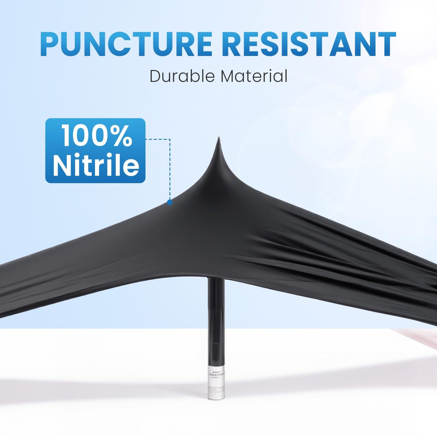 Borje Nitrile Gloves Small, 100 Count Disposable Gloves, Black, Latex-Free Powder-Free, Medical Exam, Food Safe, Cleaning, Cooking