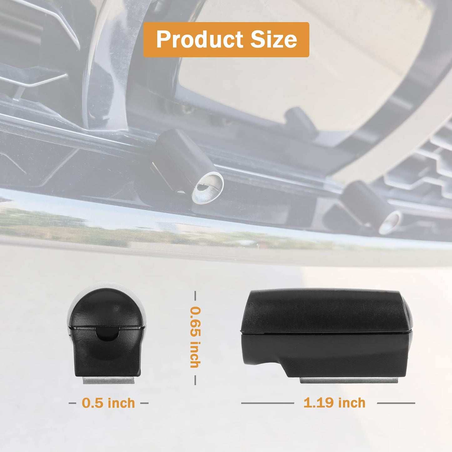 SINGARO 6 Pack Car Deer Whistle Warning for Car Horn Unit, Deer Whistle for Vehicles with Rubber Pads, Car Exterior Accessories, Suitable for Cars, Trucks, Motorcycles