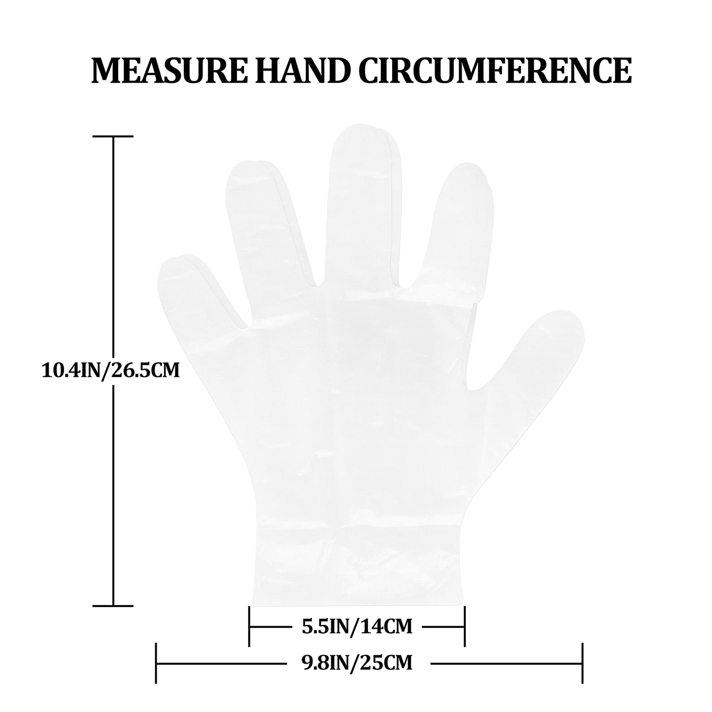 Teivio Disposable Gloves, 1000 Pcs Plastic Gloves for Kitchen Cooking Cleaning Food Handling