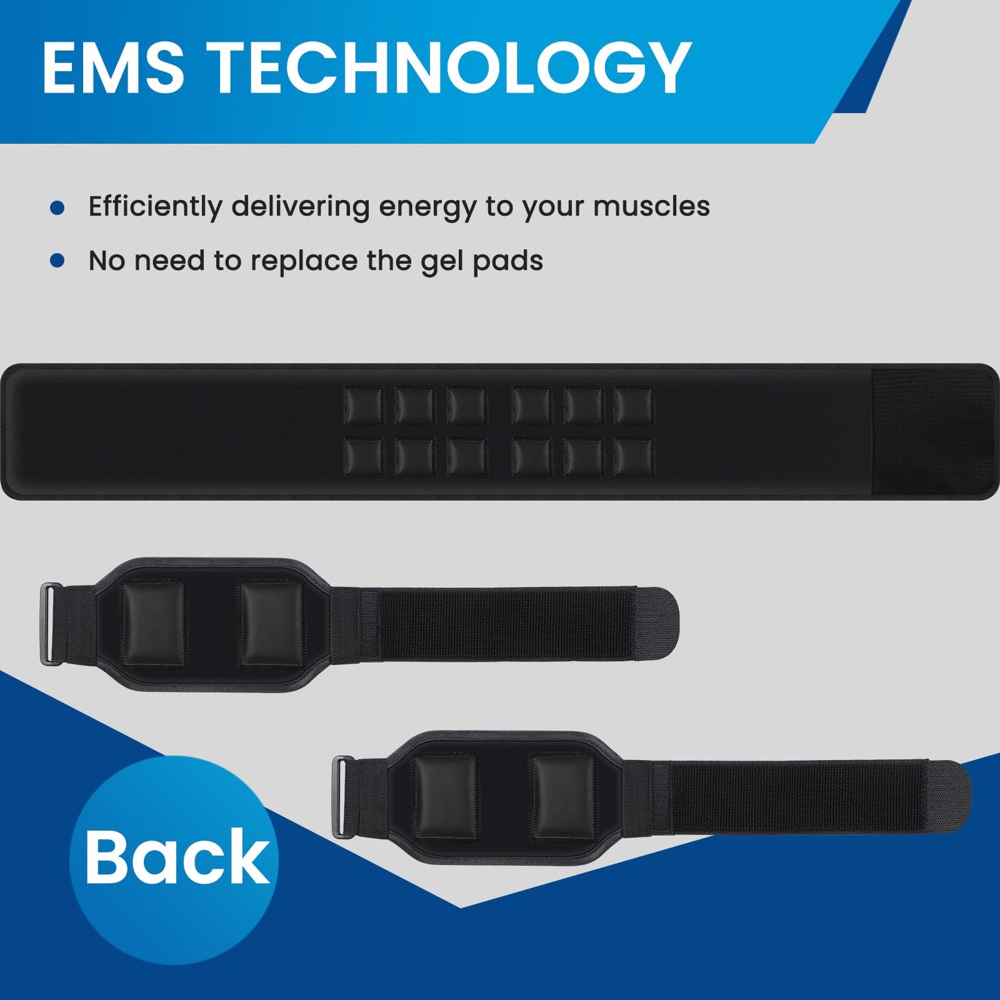 Smiofo ABS Stimulator, Muscle Machine Workout Equipment, Ab Toning Belt Muscle Toner Fitness Training for Abdomen/Arm/Leg, Ab Trainer for Home Body Shape