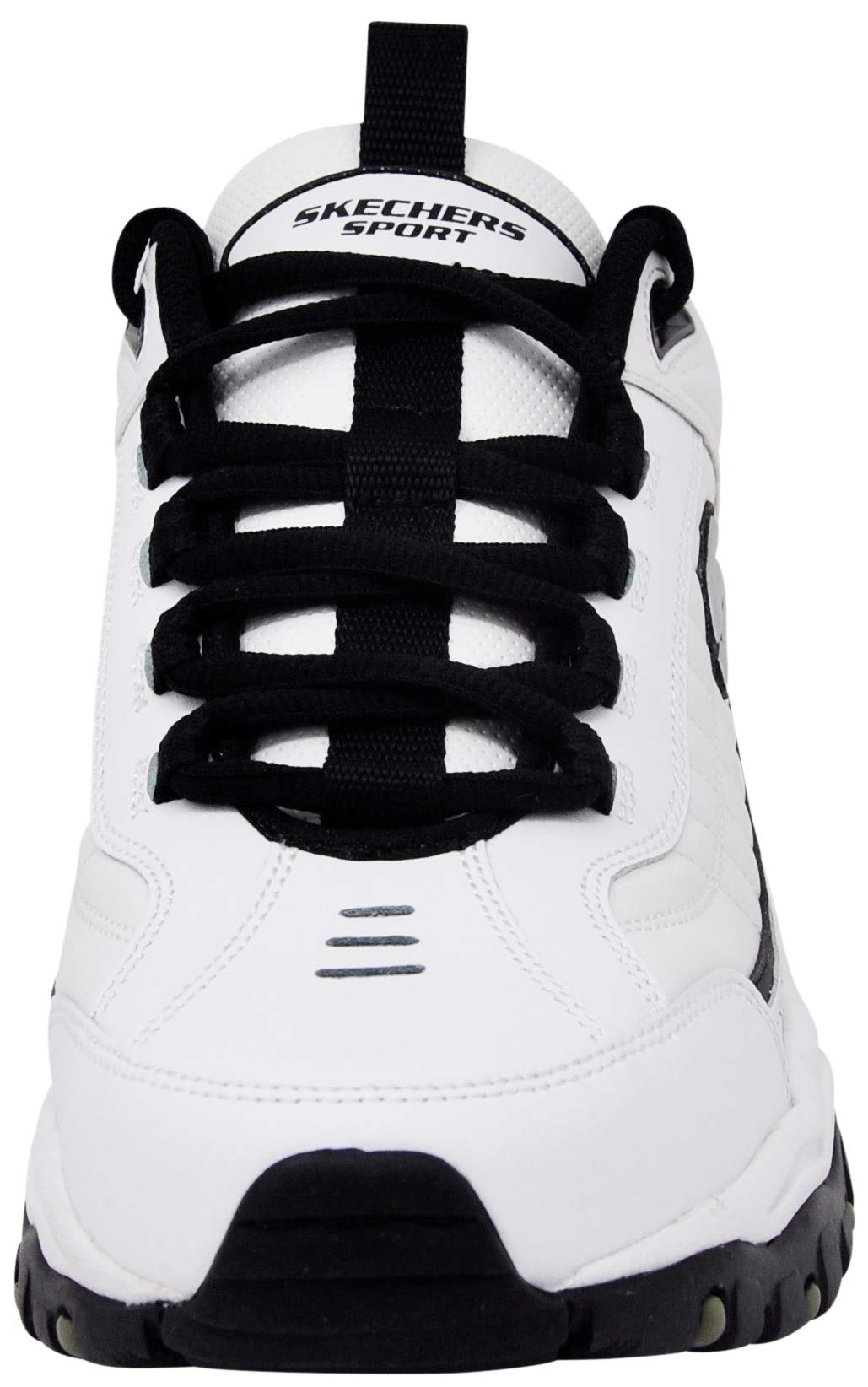Skechers Men's Energy Afterburn Lace-Up White/Black Sneaker 10.5 W US
