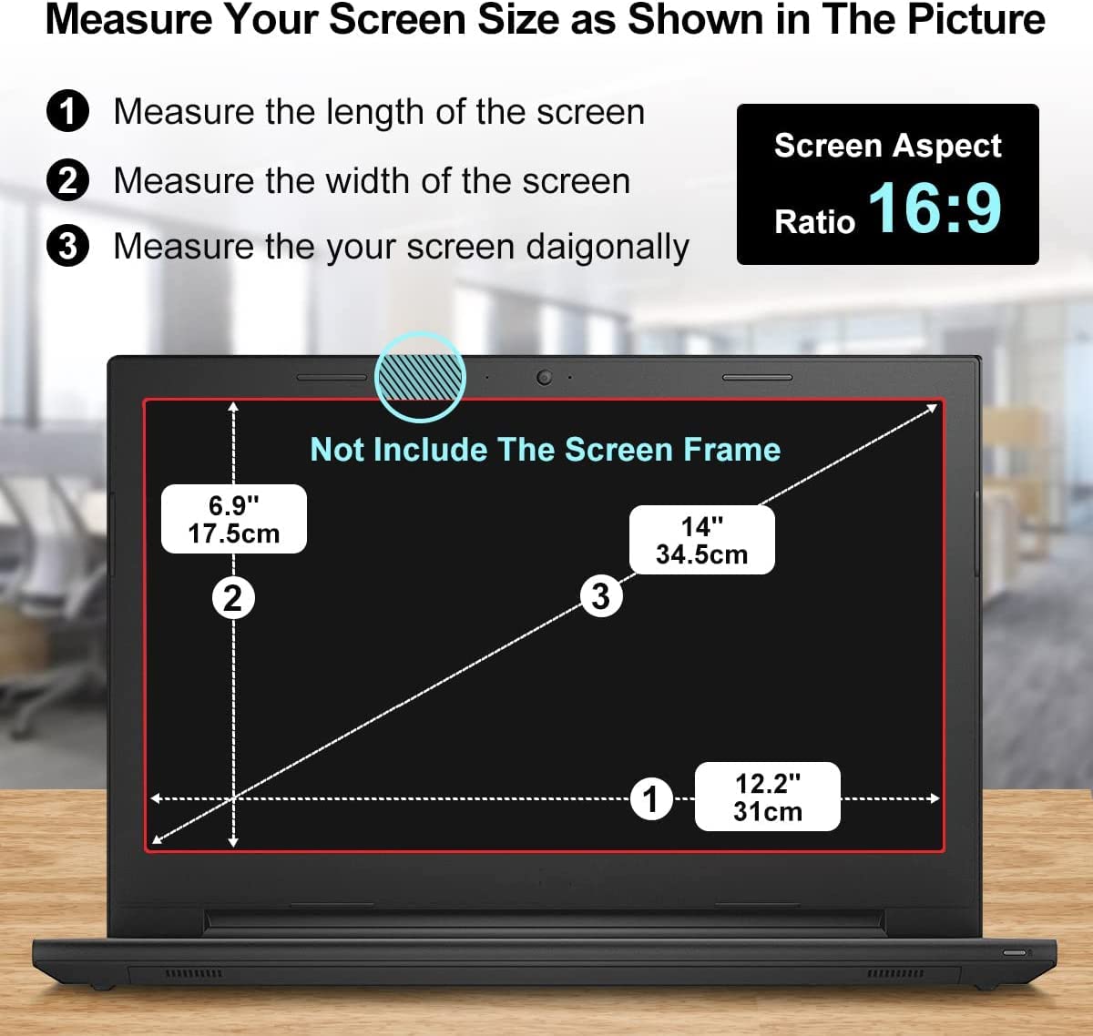 (2PCS Pack) HP 14 inch Laptop Screen Protector Anti Blue Light Glare for HP 14" Laptop/HP Pavilion X360 14/HP Chromebook 14/HP Stream 14/HP ProBook 14, Eye Protection Computer Monitor Screen Protector