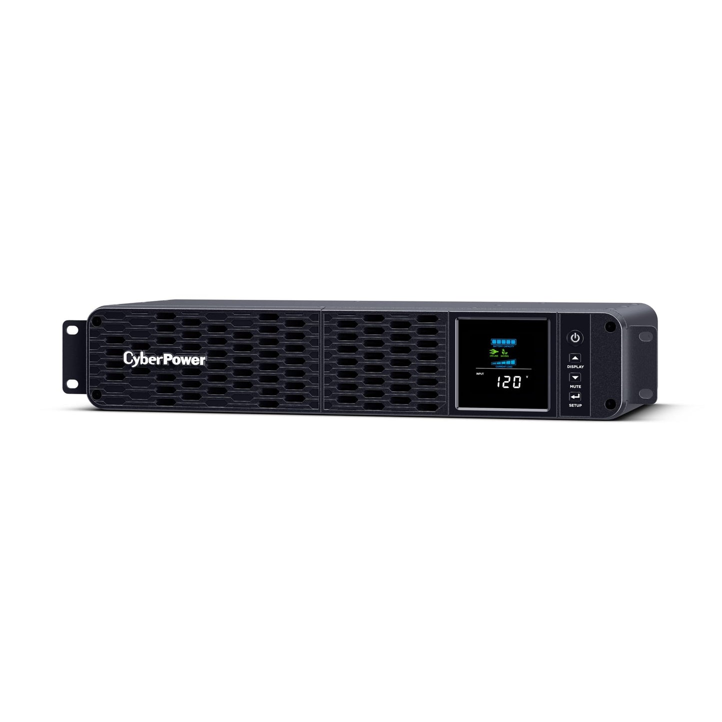 CyberPower CP1500PFCRM2U PFC Sinewave UPS Battery Backup and Surge Protector, 1500VA/1000W, 8 Outlets, AVR, Short Depth 2U Rackmount; UL Certified