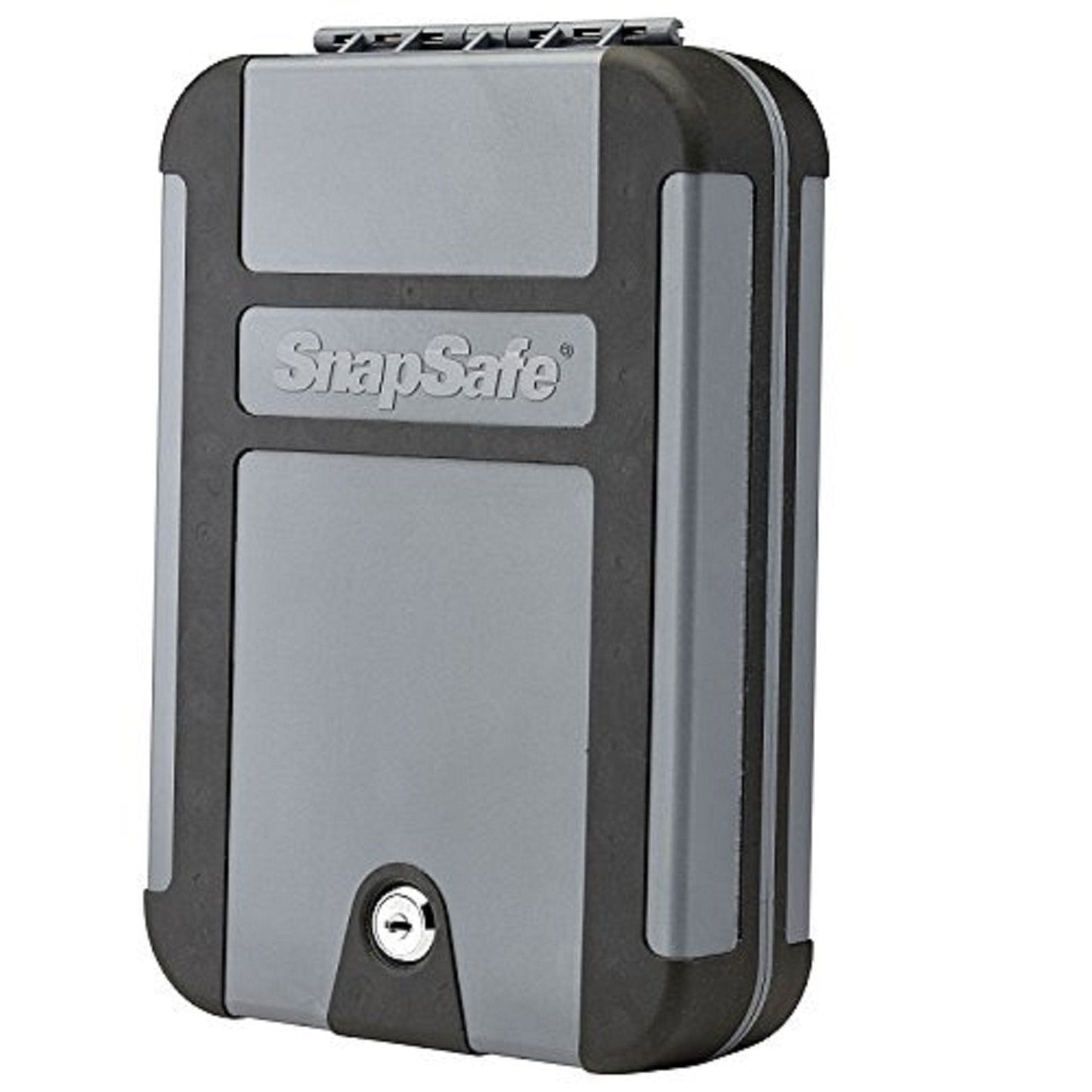 SnapSafe Treklite Key Lock Box - Polycarbonate Portable and Lightweight Gun Lock Box - With Keyed Lock and Foam Lining - Ideal for Travel, TSA Approved - XL, Black, 10 x 7 x 2 Inches