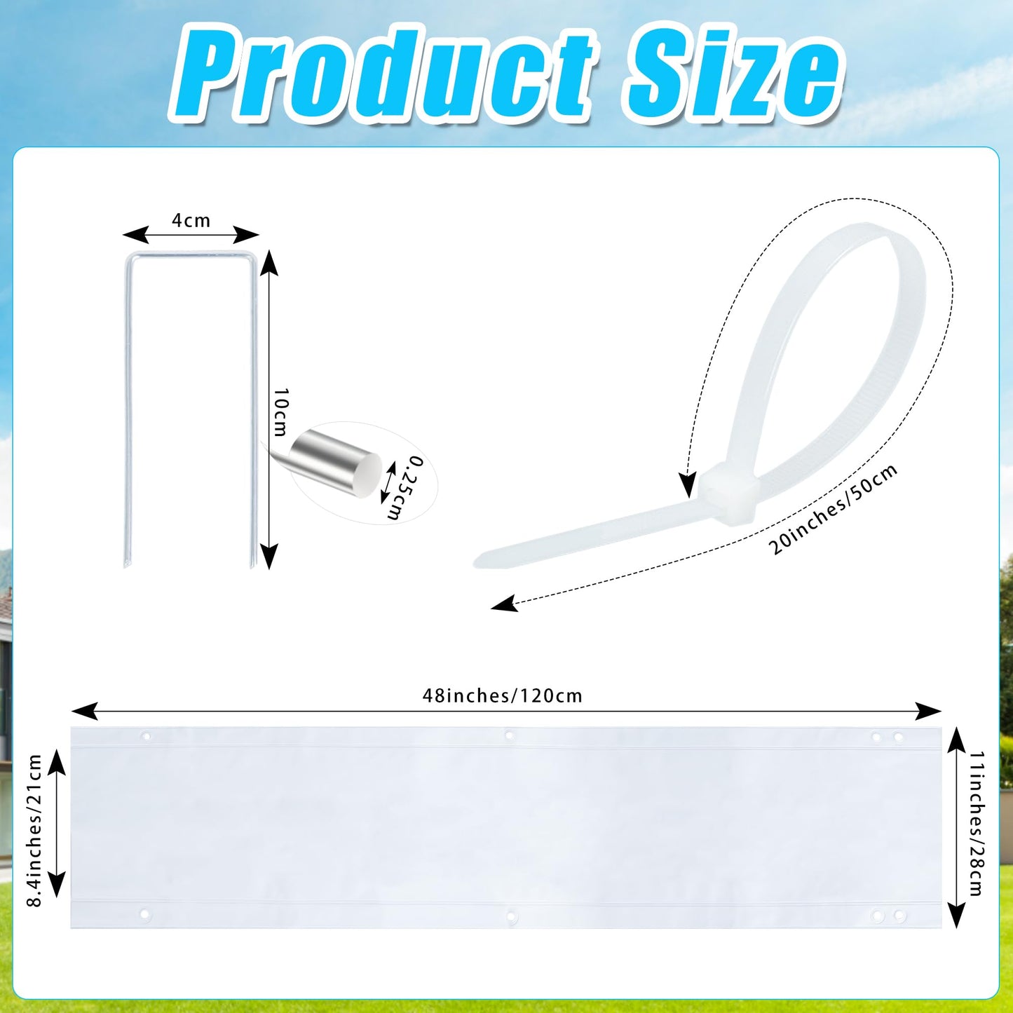 WUBOECE 1 Pack Gutter Downspout Extensions for Draining Away Downspout Extender Downspout Diverter, Fits All Standard Downspouts (White, 11"x48")