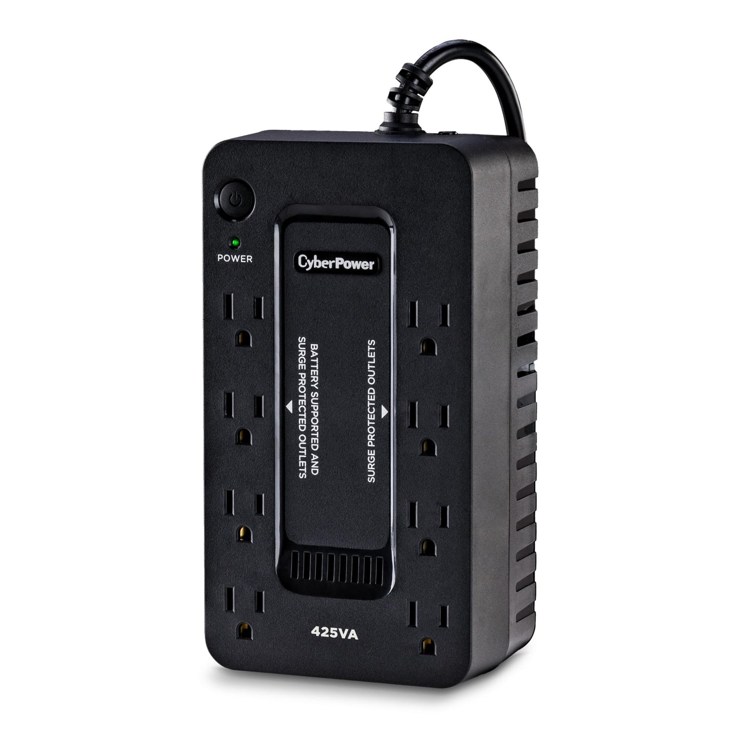 CyberPower ST425 Standby UPS System, 425VA/260W, 8 Outlets, Compact, Black