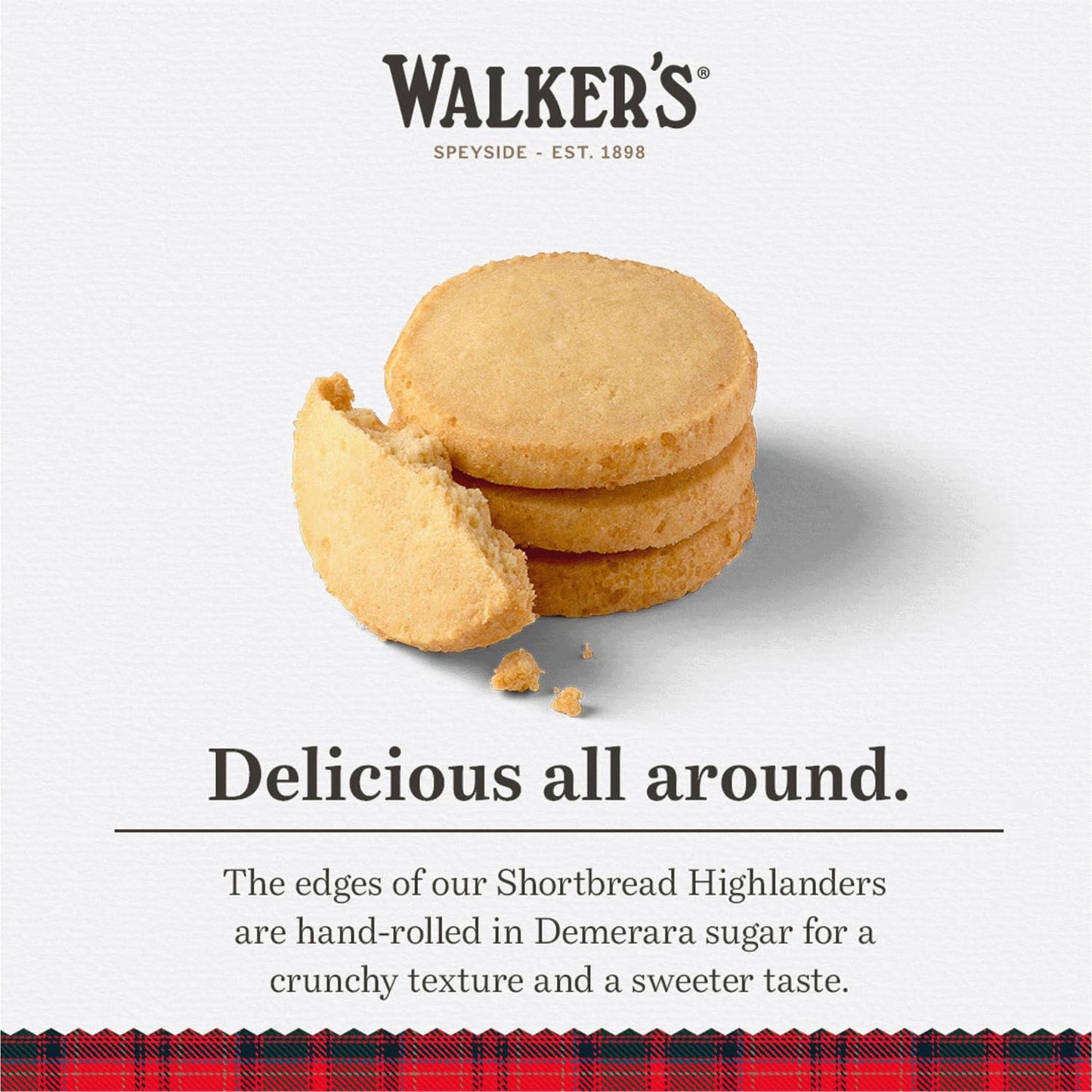 Walker's Shortbread Highlanders, All-Butter Shortbread Cookies, 4.8 Oz Box