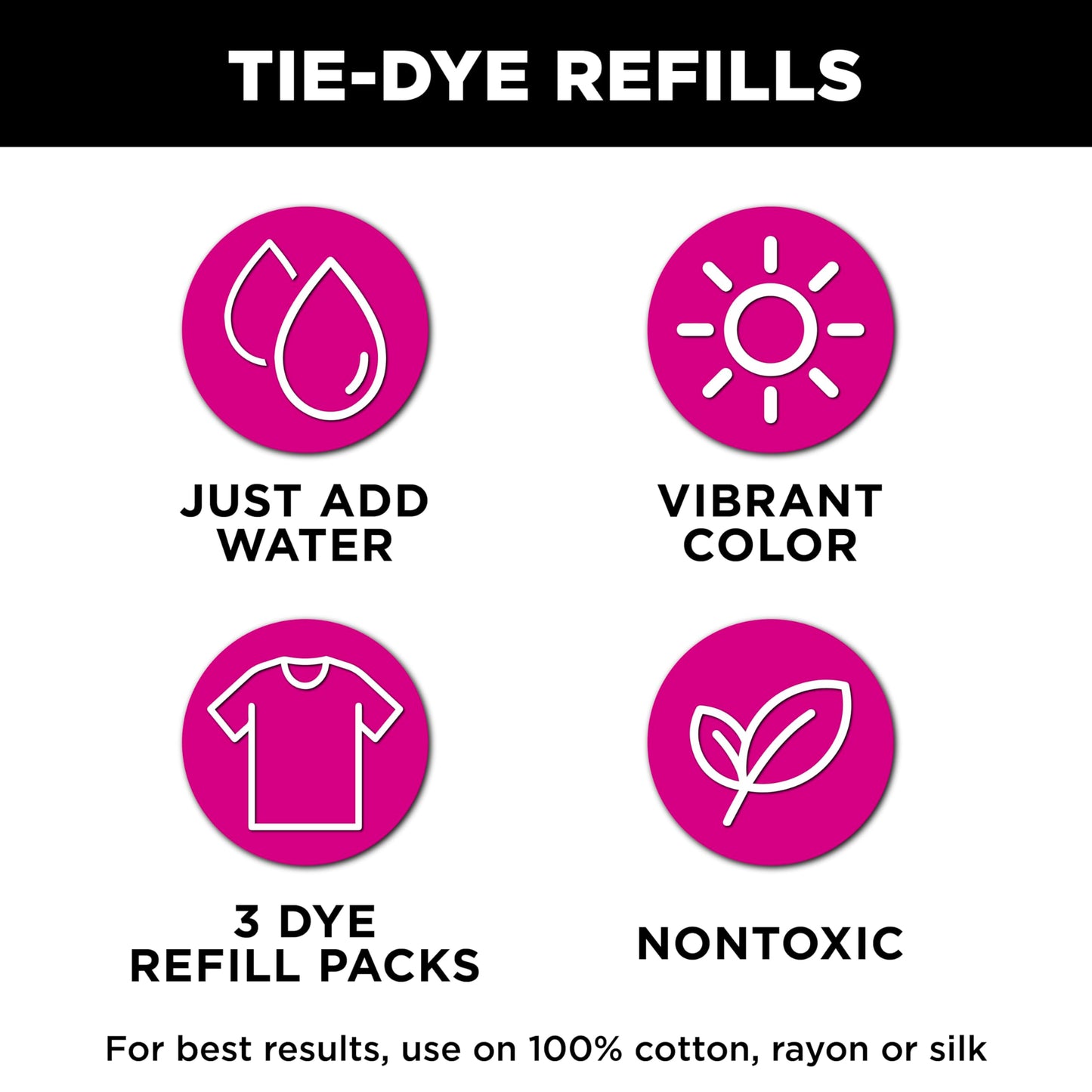 Tulip One-Step Tie-Dye Kit Tulip Fabric Dye Open Stock 29034 Fdy Refill Blue