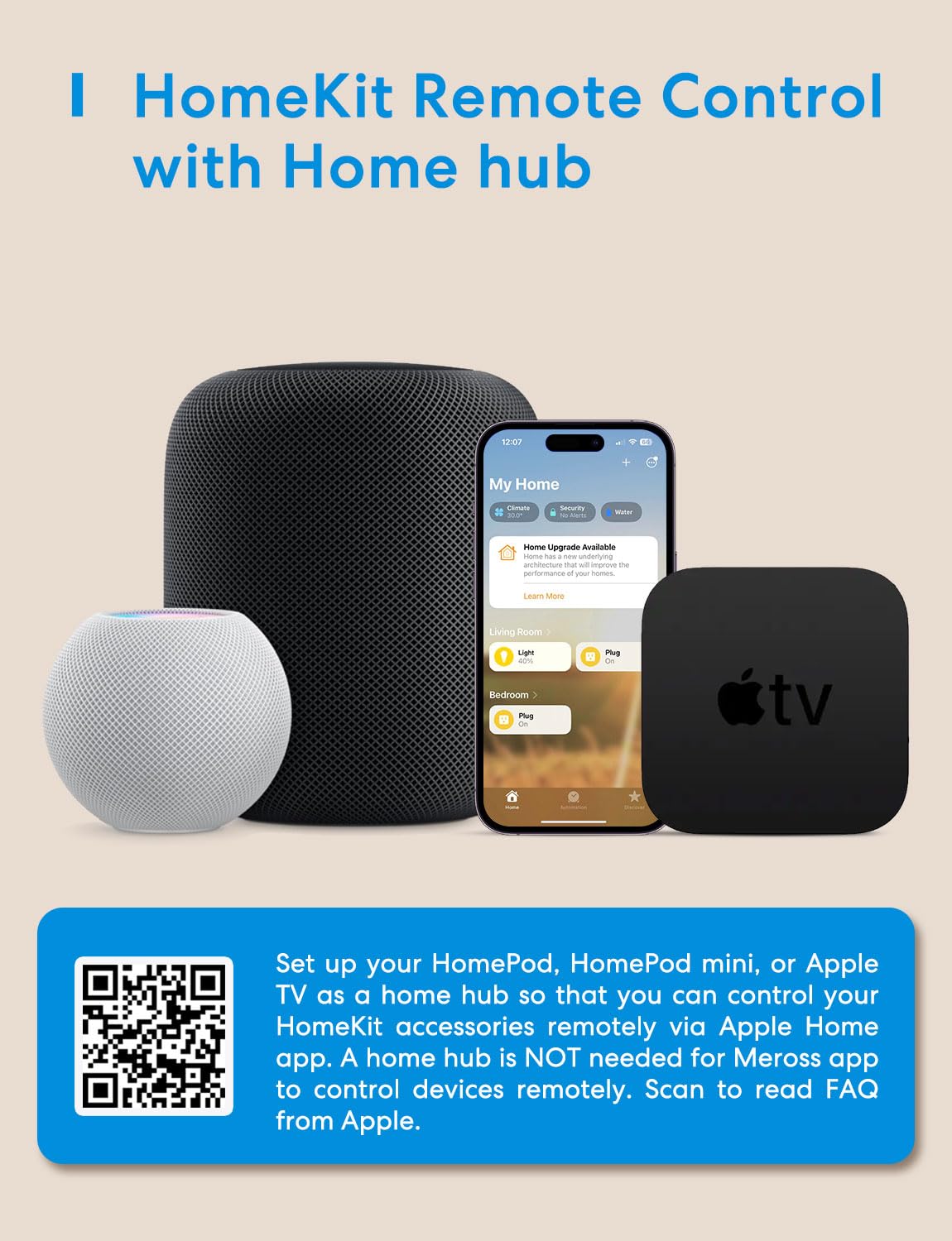 Smart LED Strip Lights Works with Apple HomeKit, 32.8ft WiFi RGB Strip, Compatible with Siri, Alexa&Google and SmartThings, App Control, Color Changing Led Strips for Home, Bedroom, Kitchen, TV, Party