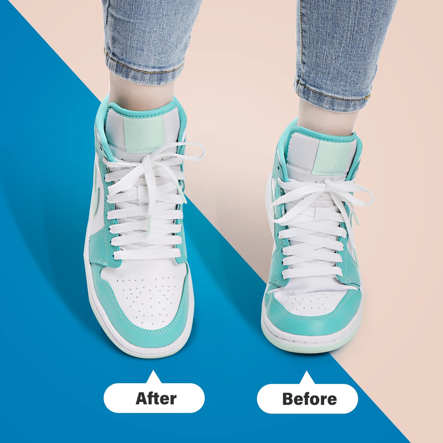 YOLOPARK 4 Pairs Creases Protector for Shoe Sneakers:AF1s,Dunks and More, Anti Creases Protector for Men's 7.5-13 Women 5-8.5