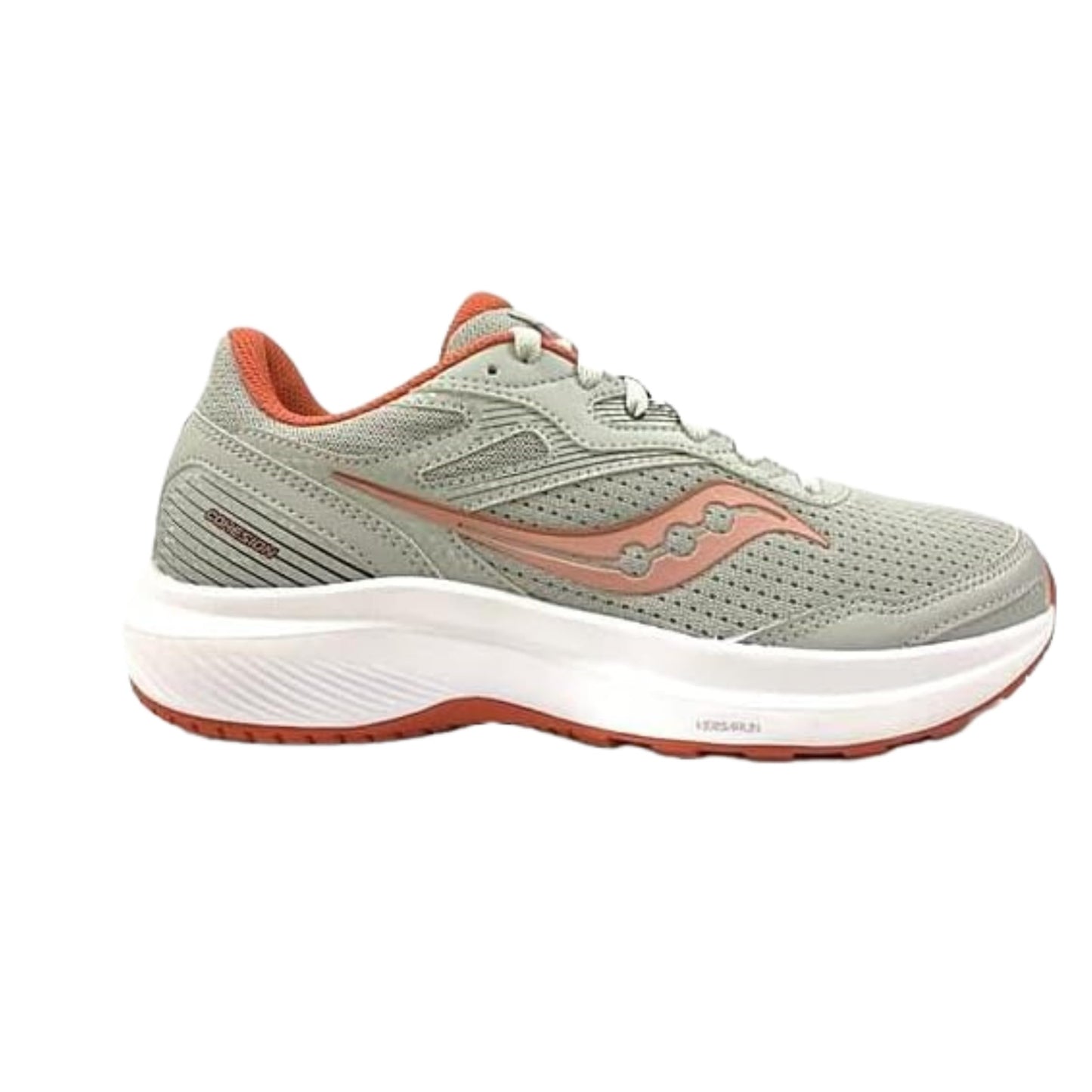 Saucony Womens Cohesion 16, Concrete/Ember, 10.5