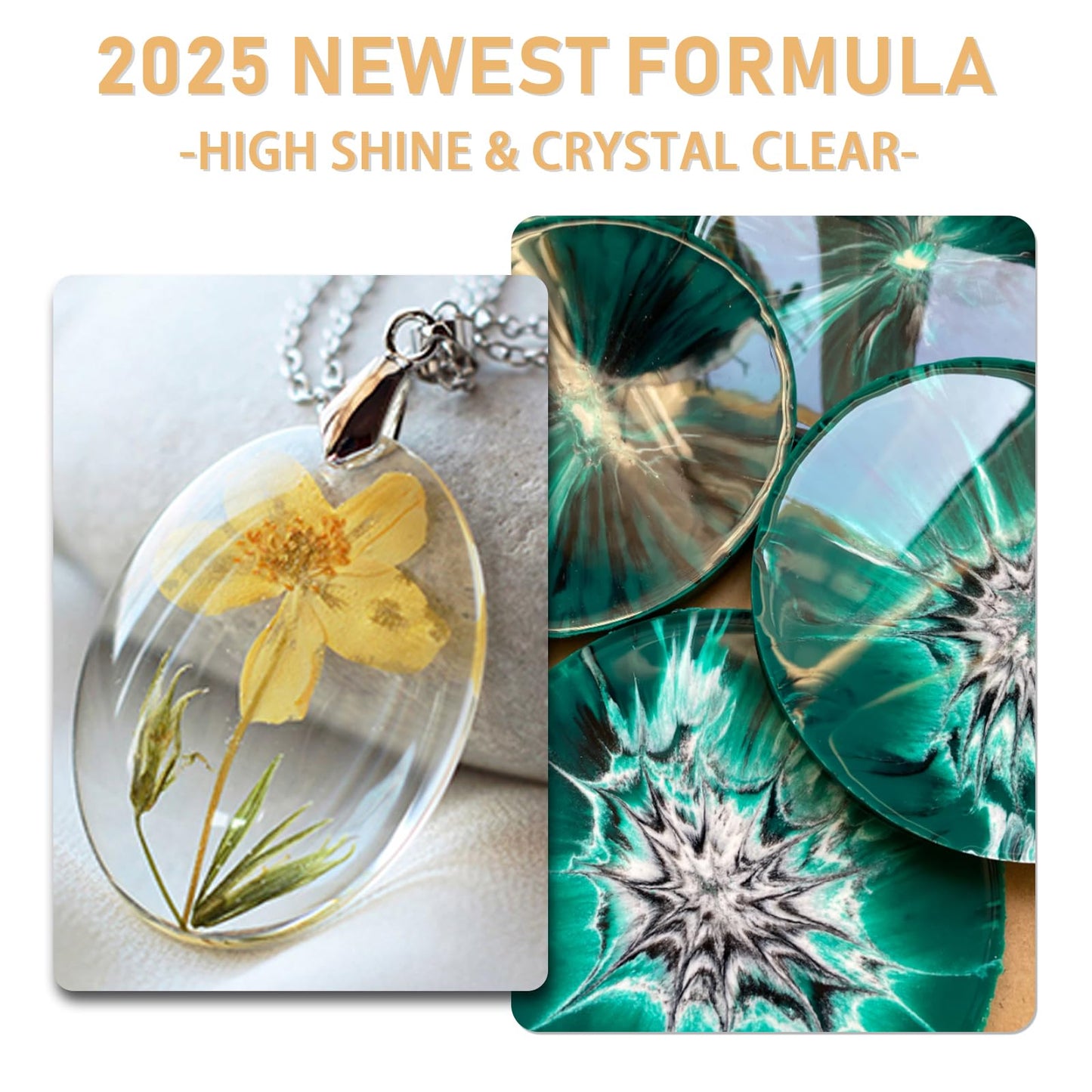 Puduo Epoxy Resin Kit 72OZ,Newly Formulated Crystal Clear Epoxy Resin,Strong, Bubble-Free, Anti-Yellowing Art Resin That,Suitable for Casting, DIY, Molds, Jewelry, Easy to Mix 1:1 Ratio