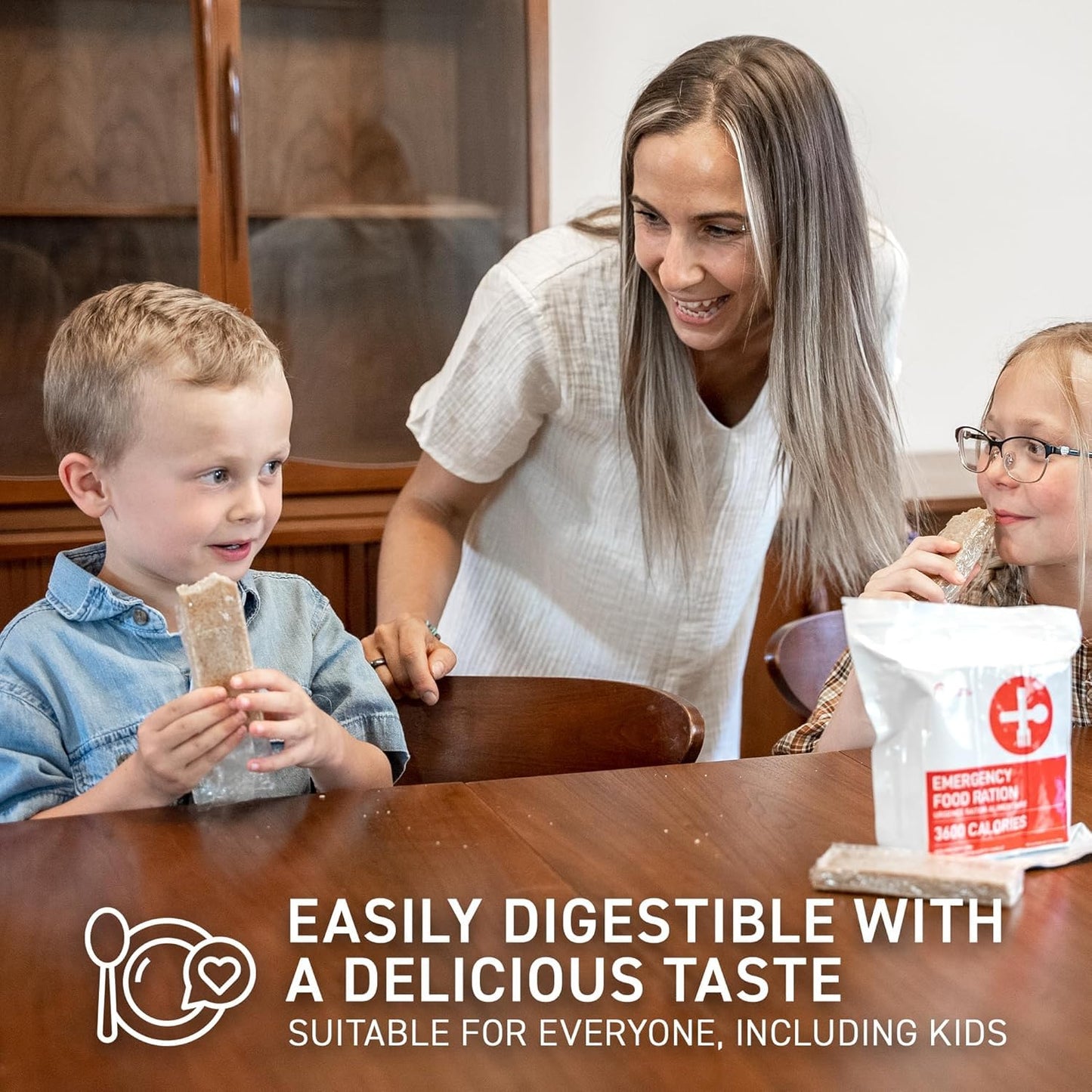 72HRS Food Ration Bar Emergency Rations (1 PACK), 3600 Calories for 72 Hours, 5 Year Shelf Life Emergency Kit for Bug Out Bag Backpack for Survival Kits Supplies and Emergency Food Supply