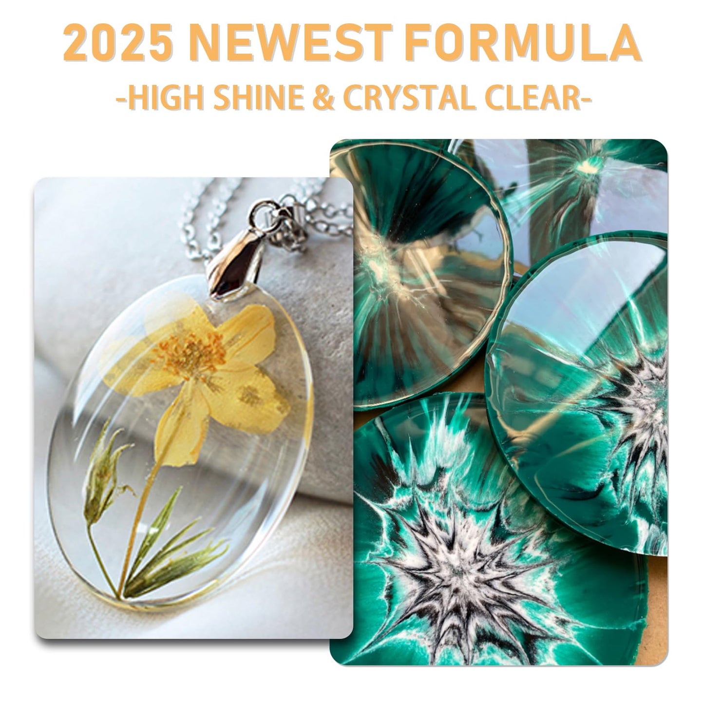 Puduo Epoxy Resin Kit 36OZ,Newly Formulated Crystal Clear Epoxy Resin,Strong, Bubble-Free, Anti-Yellowing Art Resin That,Suitable for DIY, Resin Art, Molds, Jewelry Making, Easy to Mix 1:1 Ratio