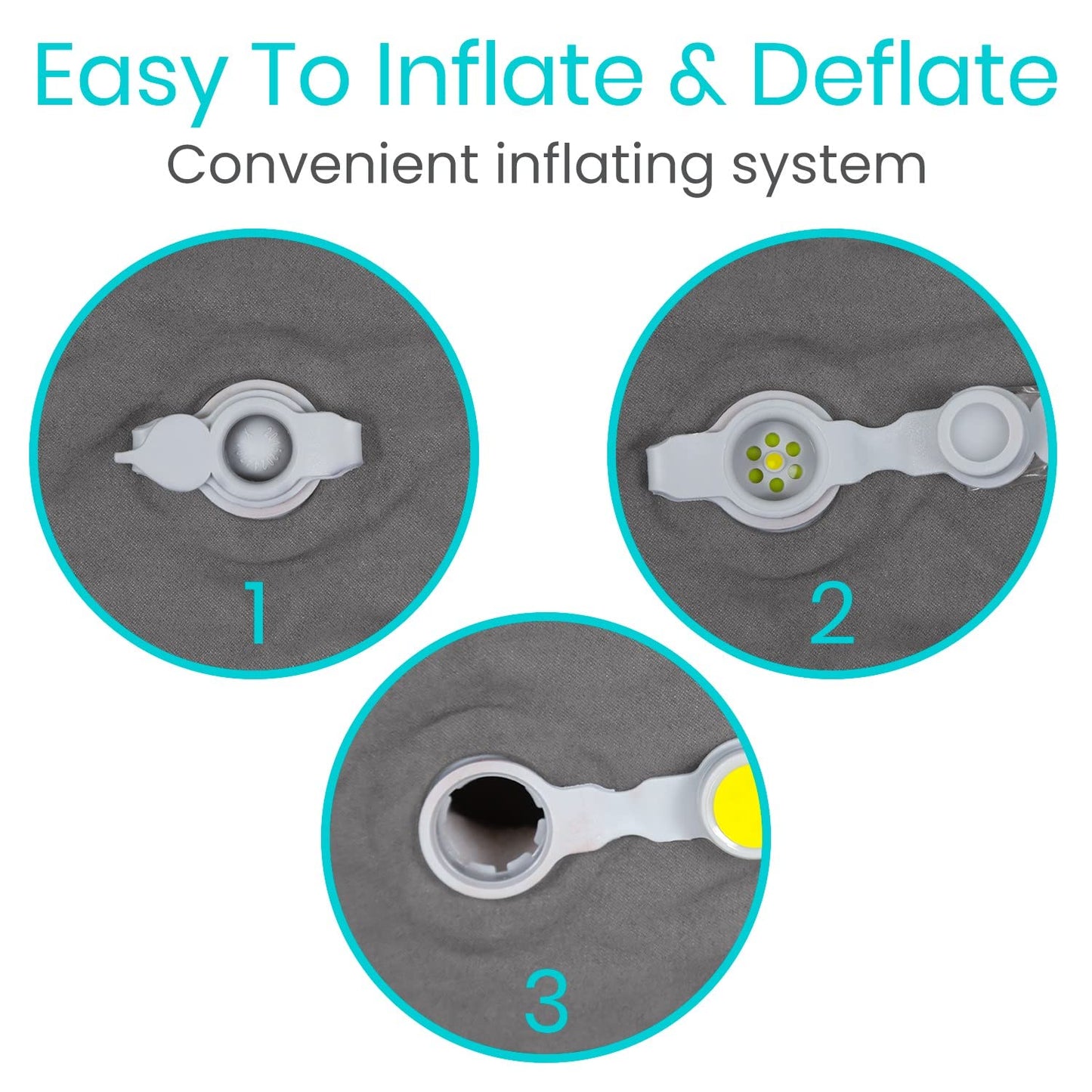 Vive Self Inflatable Seat Cushion - Portable Pad for Stadiums, Bleachers, Airplanes, Travel, Hiking, Camping, Backpacking, Sporting Events, Picnics - Lightweight Padded Seat Resistant to Tears & Snags