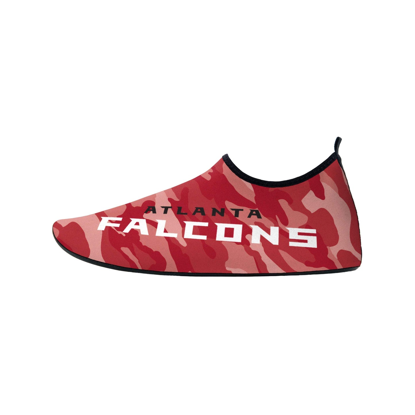 FOCO Men's Yoga Gym Aqua Shoes Atlanta Falcons NFL Camo Water Sock-S, Team Color, Small 7/8
