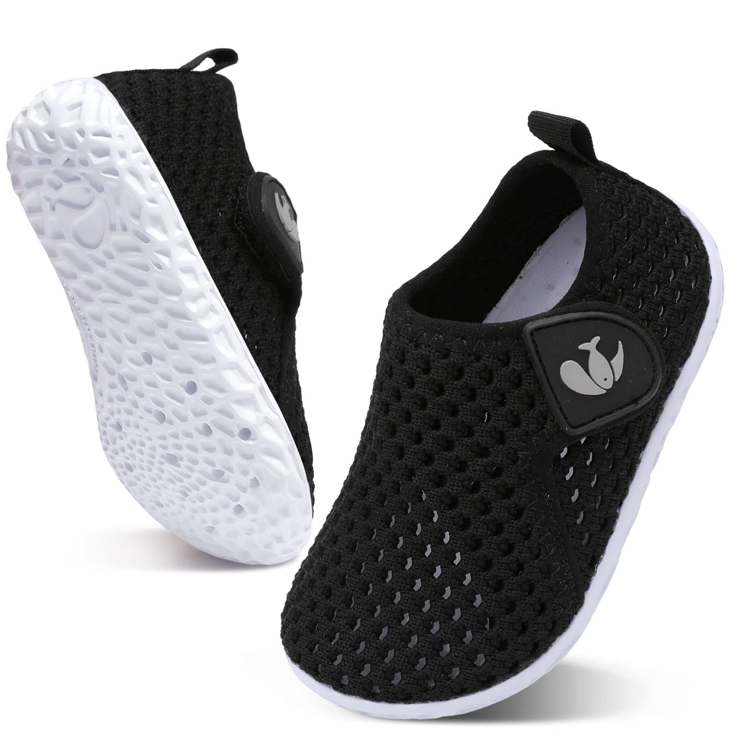 FEETCITY Toddler Swim Shoes Boys Girls Aqua Socks Non-Slip Quick Dry Barefoot for Kids Beach Outdoor Sports Toddler 5