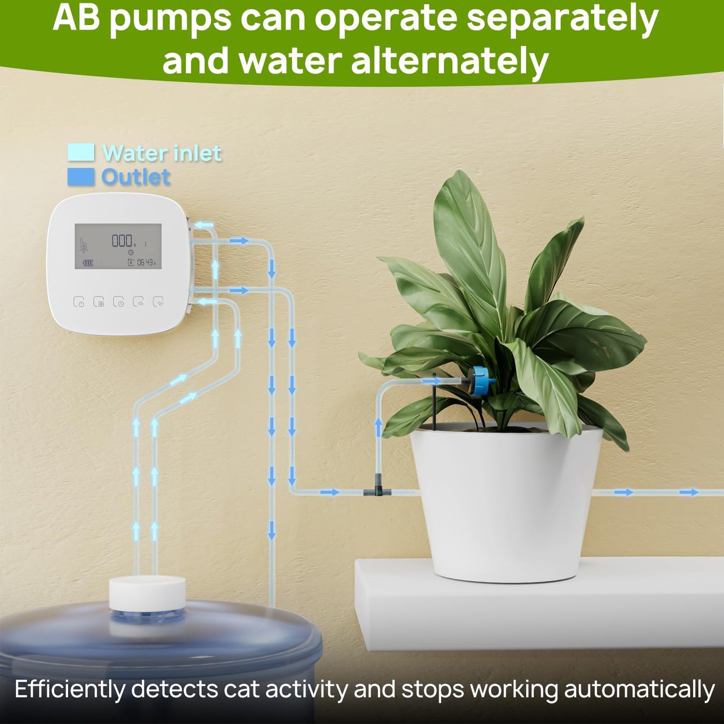 Smart Automatic Plant Watering System - Plant Watering Devices for 20 Potted Plants,Auto Drip Irrigation System Programmable Timer & Compatible with Alexa