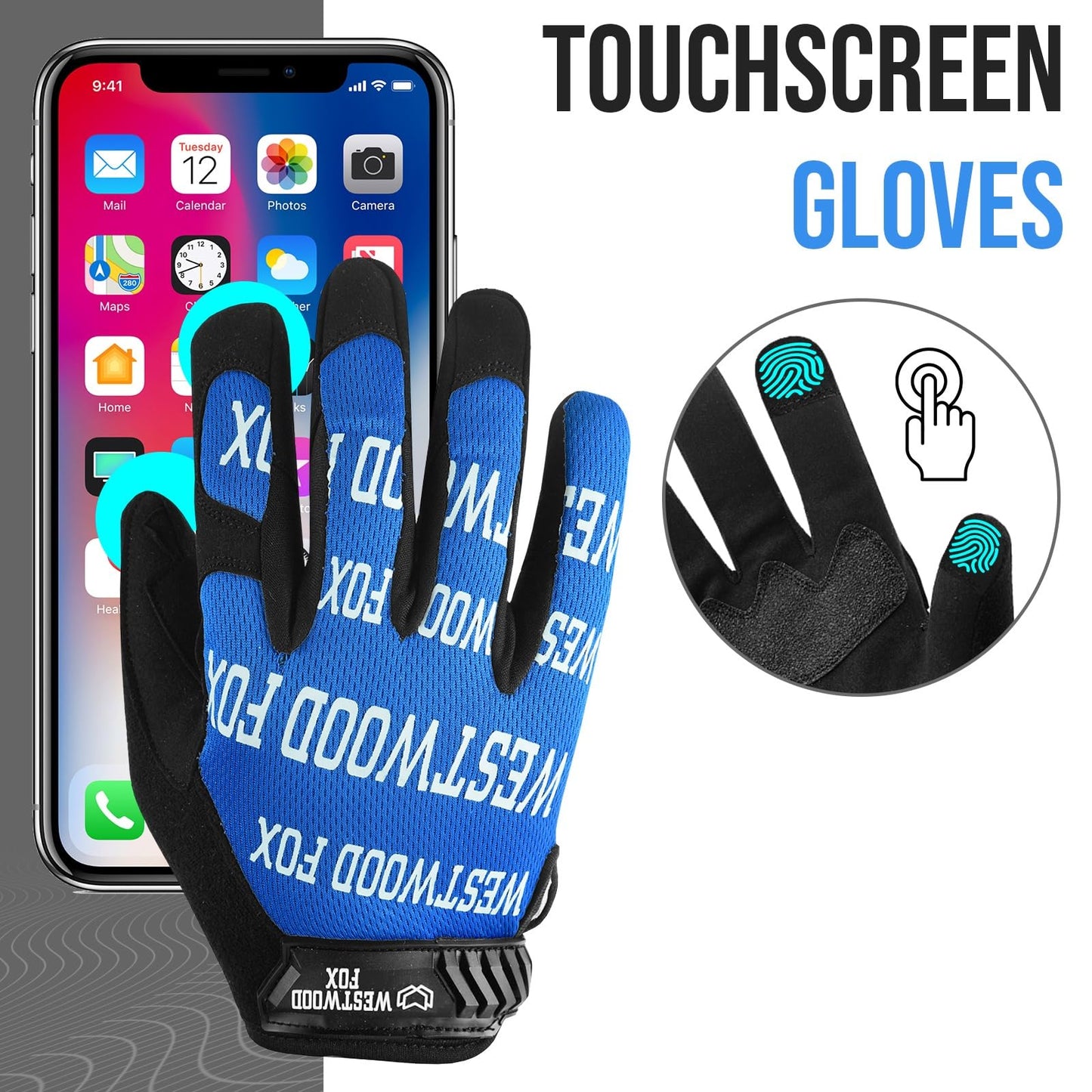 WESTWOOD FOX Gardening Working Gloves Leather Safety Thorn Proof Gloves for Mens & Women Flexible Heavy Duty Mechanic Gloves