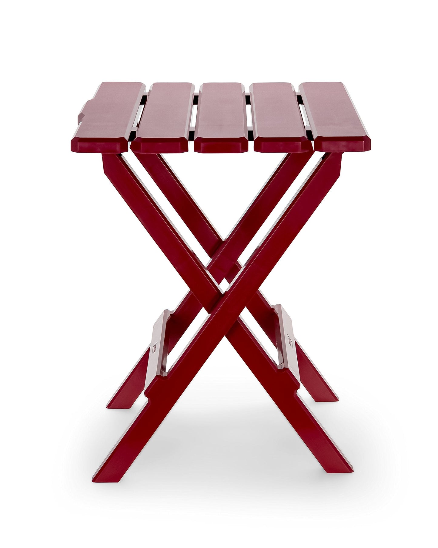 Camco 51694 Red Large Adirondack Portable Outdoor Folding Side Table, Perfect for The Beach, Camping, Picnics, Cookouts and More, Weatherproof and Rust Resistant