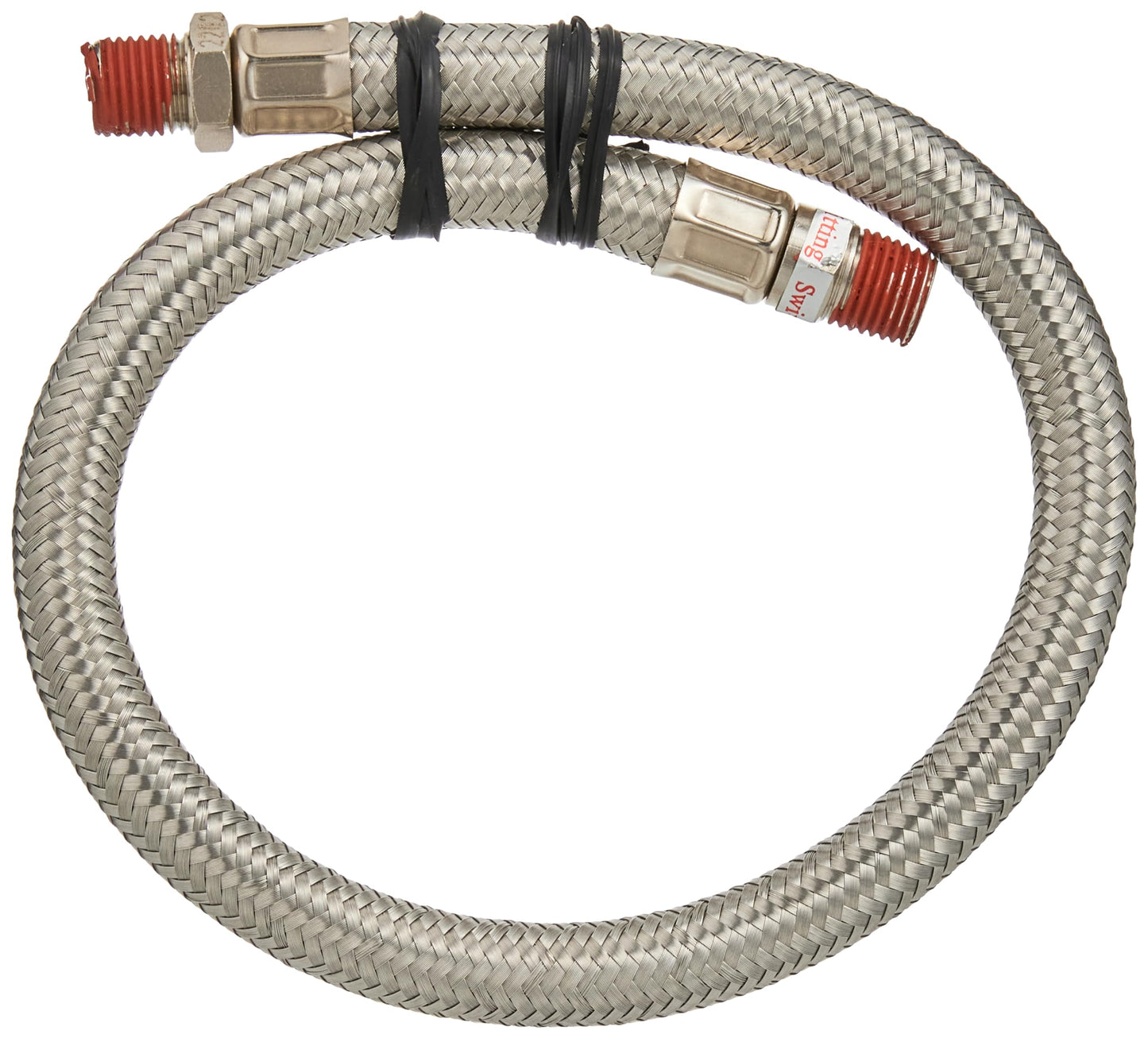 Viair 92804 18" Stainless Steel Braided Leader Hose without Check Valve