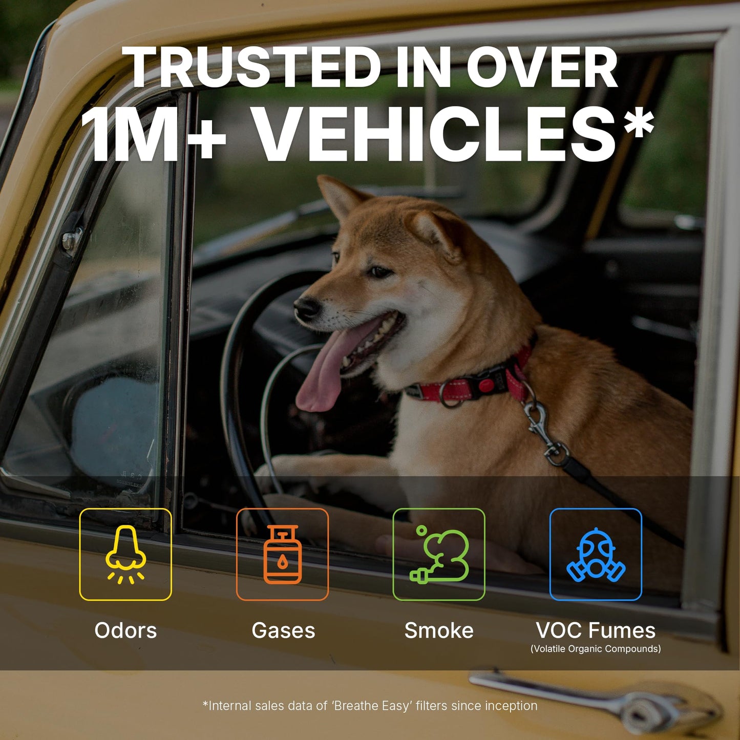 Spearhead Odor Defense Breathe Easy AC & Heater Cabin Filter, Fits Like OEM, Up to 25% Longer Lasting w/Activated Carbon (BE-285)