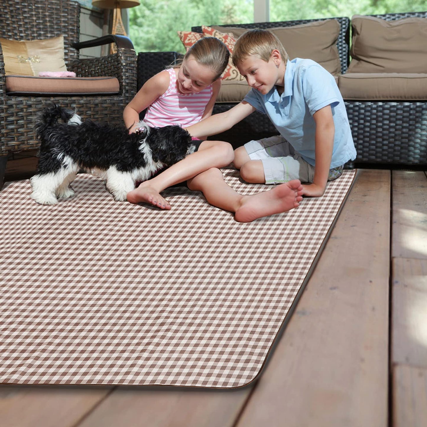 FashionLive Beach Blanket Extra Large Picnic Blanket Sand Free Waterproof Outdoor Indoor Blanket Lightweight Easy Fold Handy Mat Portable Beach Mat for Camping Hiking Travel Park Grass