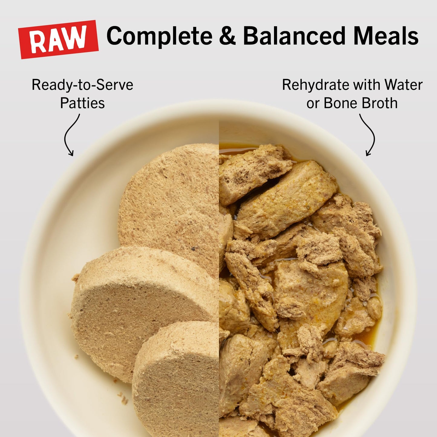 Stella & Chewy's Freeze-Dried Raw Dinner Patties - Chicken Recipe - High Protein Grain-Free Puppy & Dog Food - Perfect For Picky Eaters - 5.5 oz