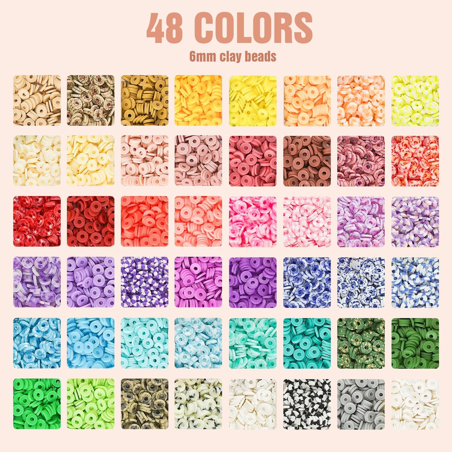Dowsabel Clay Beads 3 Boxes Bracelet Making Kit, 10800pcs Beads for Jewelry Making, Letter Beads for Friendship Bracelets DIY Arts and Crafts Gifts for Girls Adults
