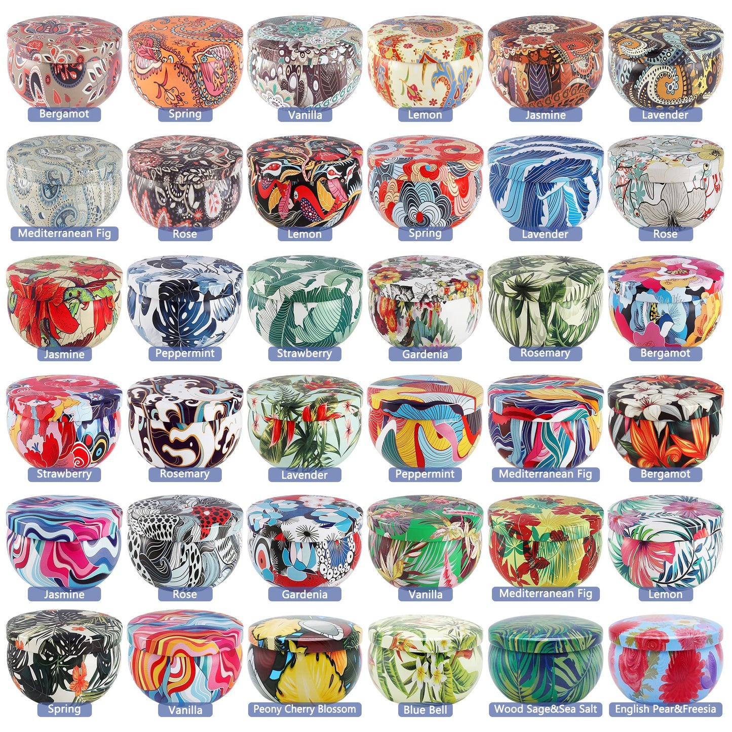 36 Pack Scented Candles Set for Home, Relaxing Stress Relief, Aromatherapy - Natural Soy Wax and Fragrance - Gifts for Women, Mom, Best Friend, Wife, Birthday