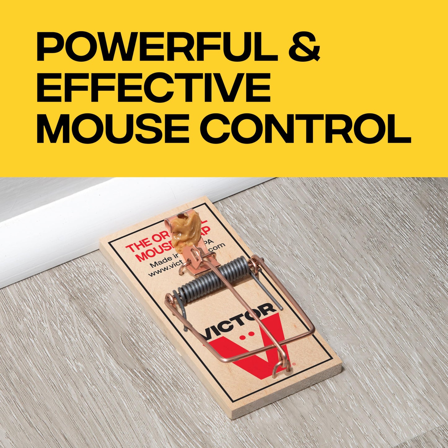 Victor Mouse Traps M150-12, Metal Pedal, Sustainably Sourced FSC Wood, Wooden Mouse Traps, 12 Medal Pedal Traps