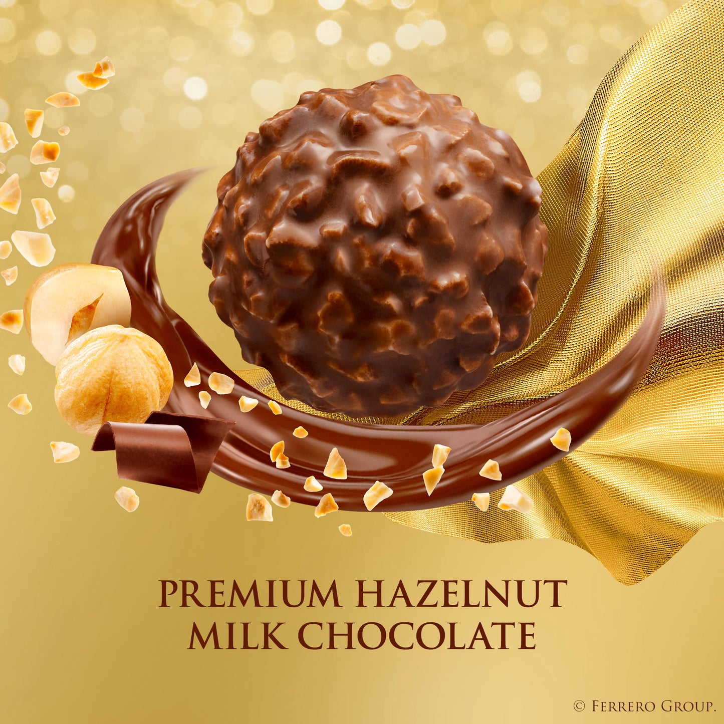 Ferrero Rocher, 24 Count, Premium Milk Chocolate Hazelnut, Chocolates for Gifting, 10.6 oz